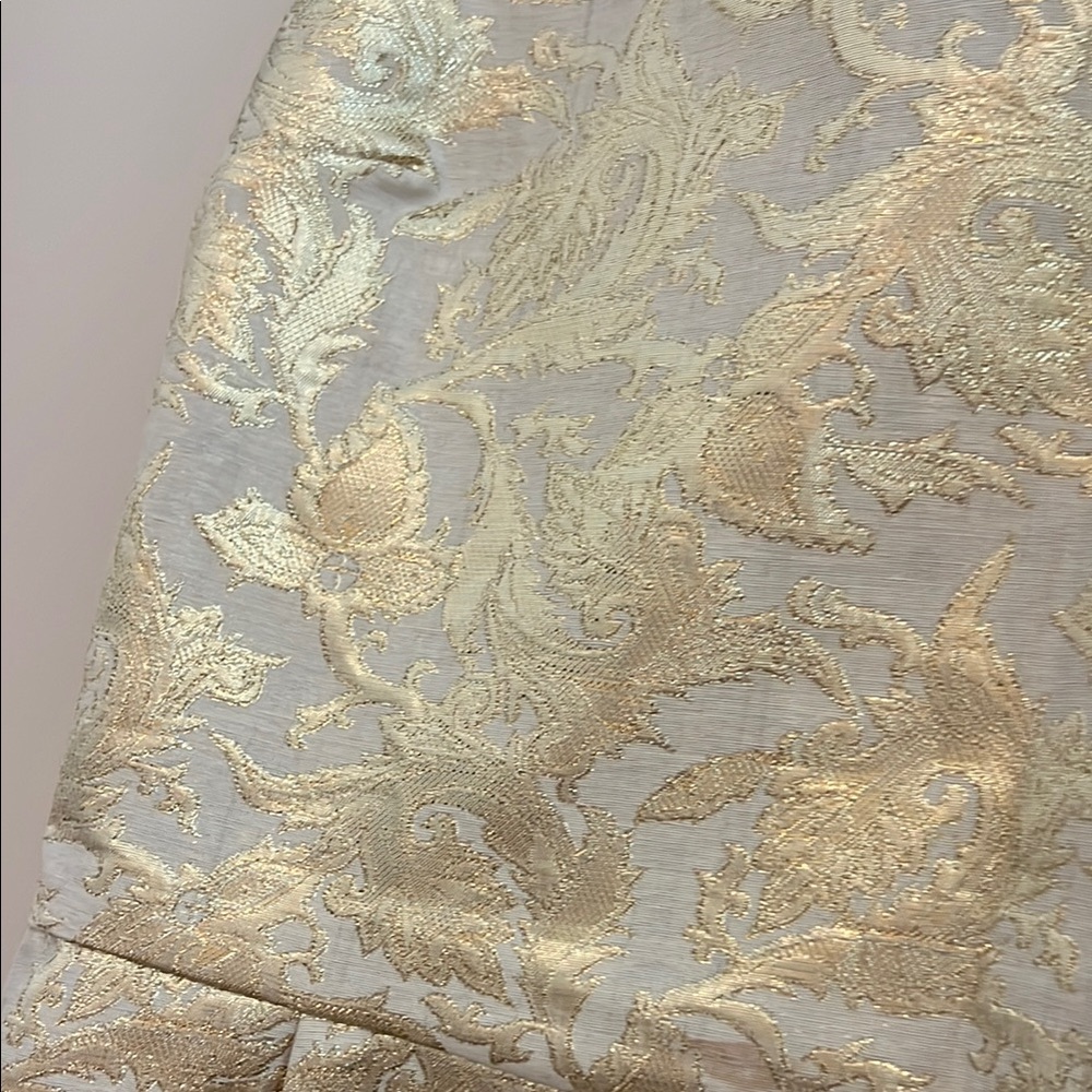 Pim + Larkin Size Medium Gold Peplum Top - Picture 15 of 17